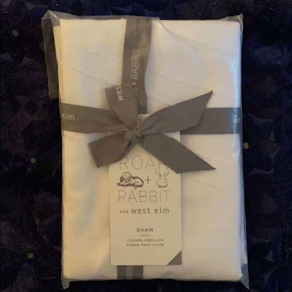 NWT West Elm Roar + Rabbit zig zag King Sham